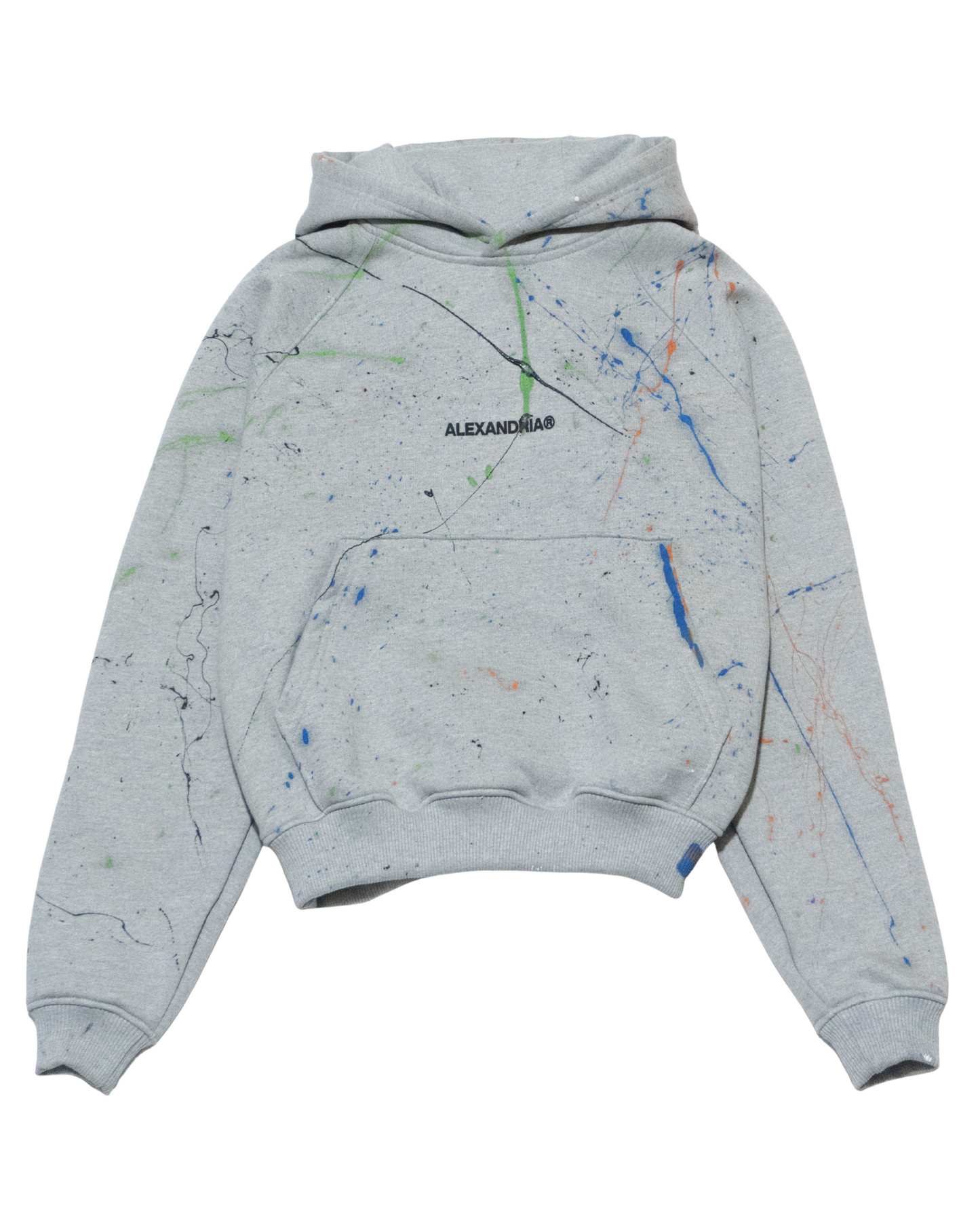 PAINT SPLASH HOODIE - LIGHT GRAY