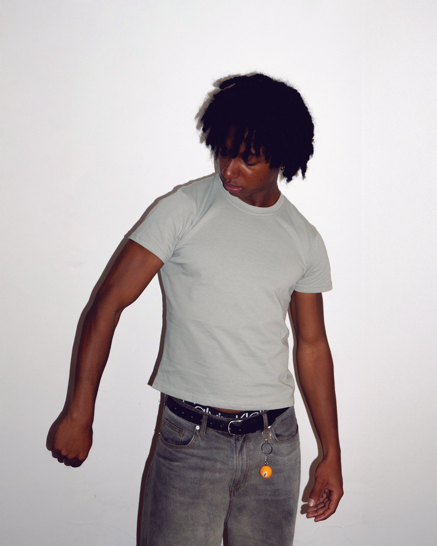 CORTE FINO TEE - CEMENT