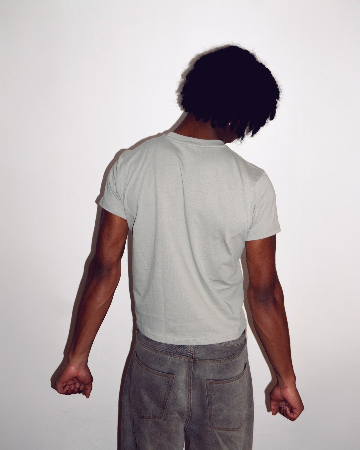 CORTE FINO TEE - CEMENT